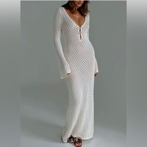 Commense White Crochet Cover Up - XS/S, NWT